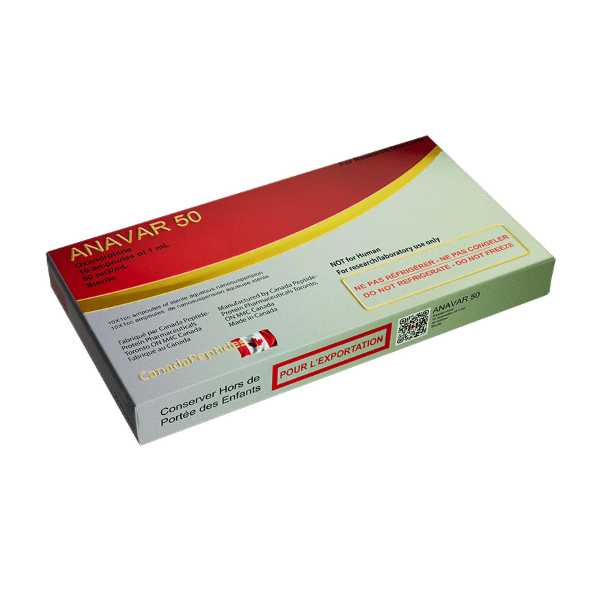 Oxandrolona 50mg 10x 1ml Canadá Bio Labs - AES LABS
